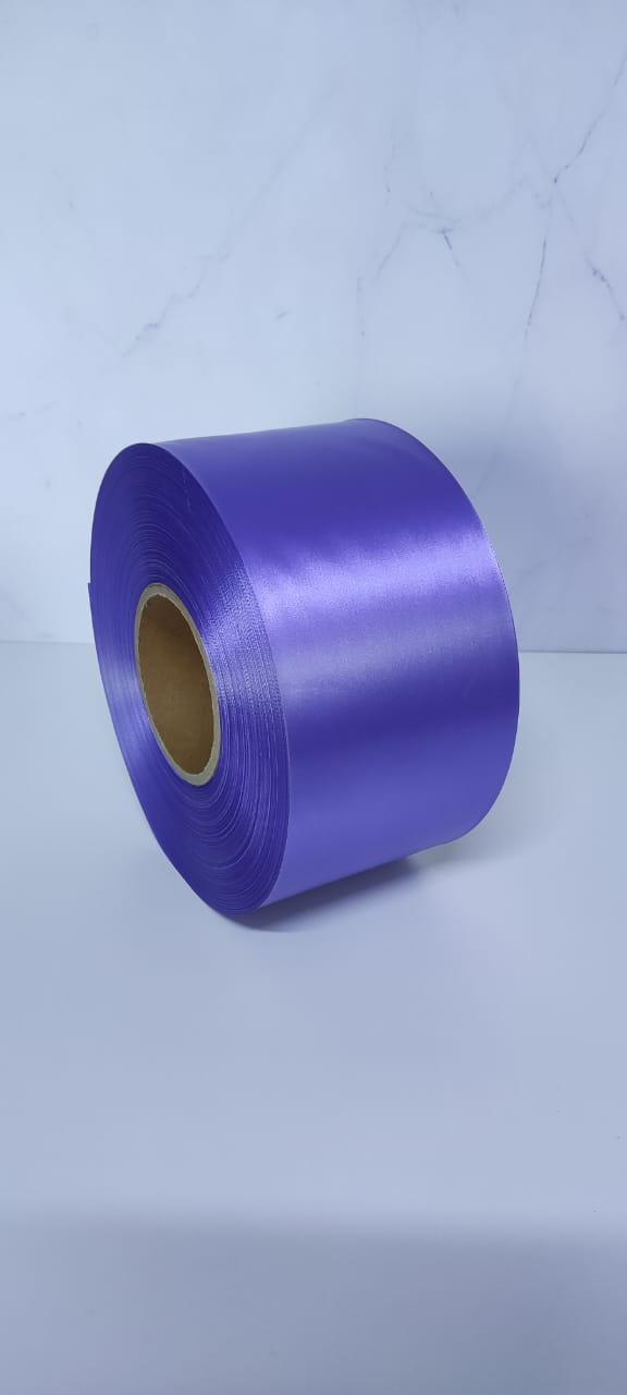 Лента полиэстер-сатин100мм*200м(Сиреневый)