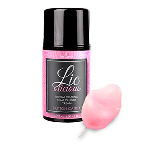 Крем для глубокого минета Lic-o-licious Oral Delight Cream - Сладкая вата, 50мл, США