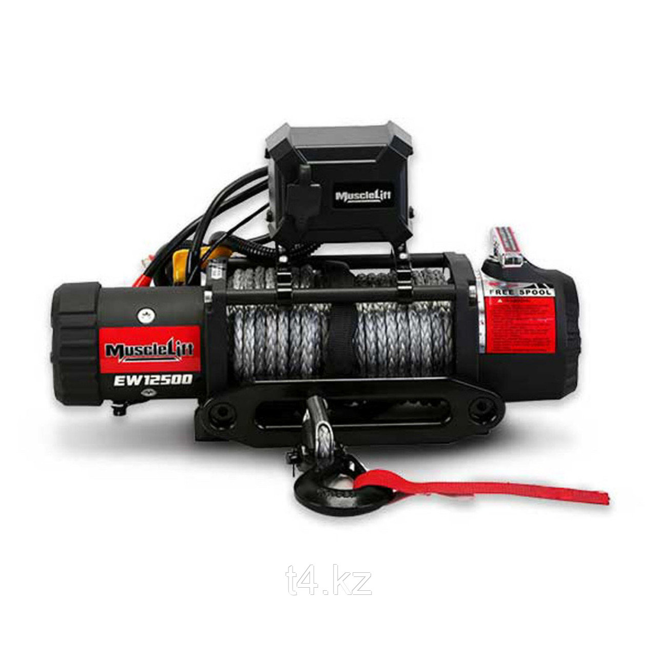 Лебёдка с синтетическим тросом 5680 кг / 12500 lbs 12V - T-MAX MuscleLift