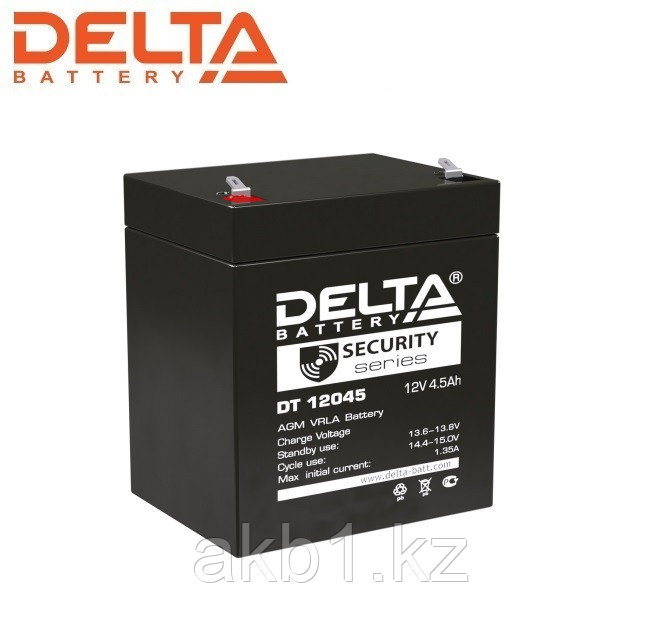 Аккумулятор Delta DT 12045 (12V / 4.5 Ah | Длина, мм 90 | Ширина, мм 70 | Высота, мм 101)