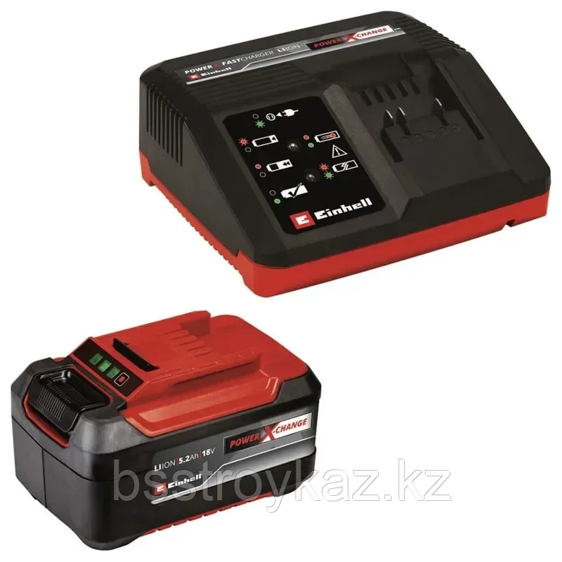 Einhell 4A Fastcharger зарядтау құрылғысы + 5.2Ah 4512114 батареясы, фото 1