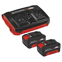 Einhell PXC 2x 4.0Ah батареясы + қос зарядтағыш Twincharger 4512112