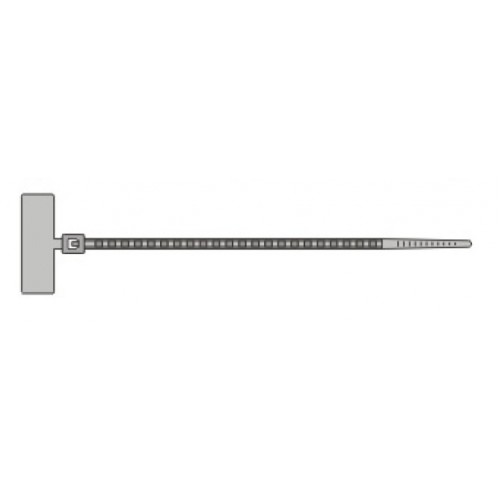 Кабельная стяжка 2,5x110 с маркировочной площадкой 8х25; YKB MCV 2,5x110 BE; Белая (упак 100 шт.)