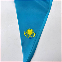 Детский галстук (шейный платок) с символикой Казахстана "Орел и Солнце"