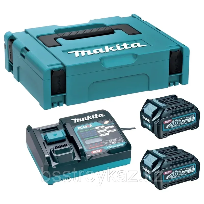 Набор Makita "PSK MKP1G001" XGT 2x2.5Ач + DC40RA + Makpac 1 191J83-2