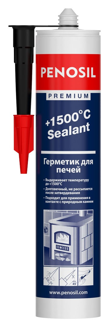 PENOSIL Premium Sealant герметик для каминов +1500°C, фото 1