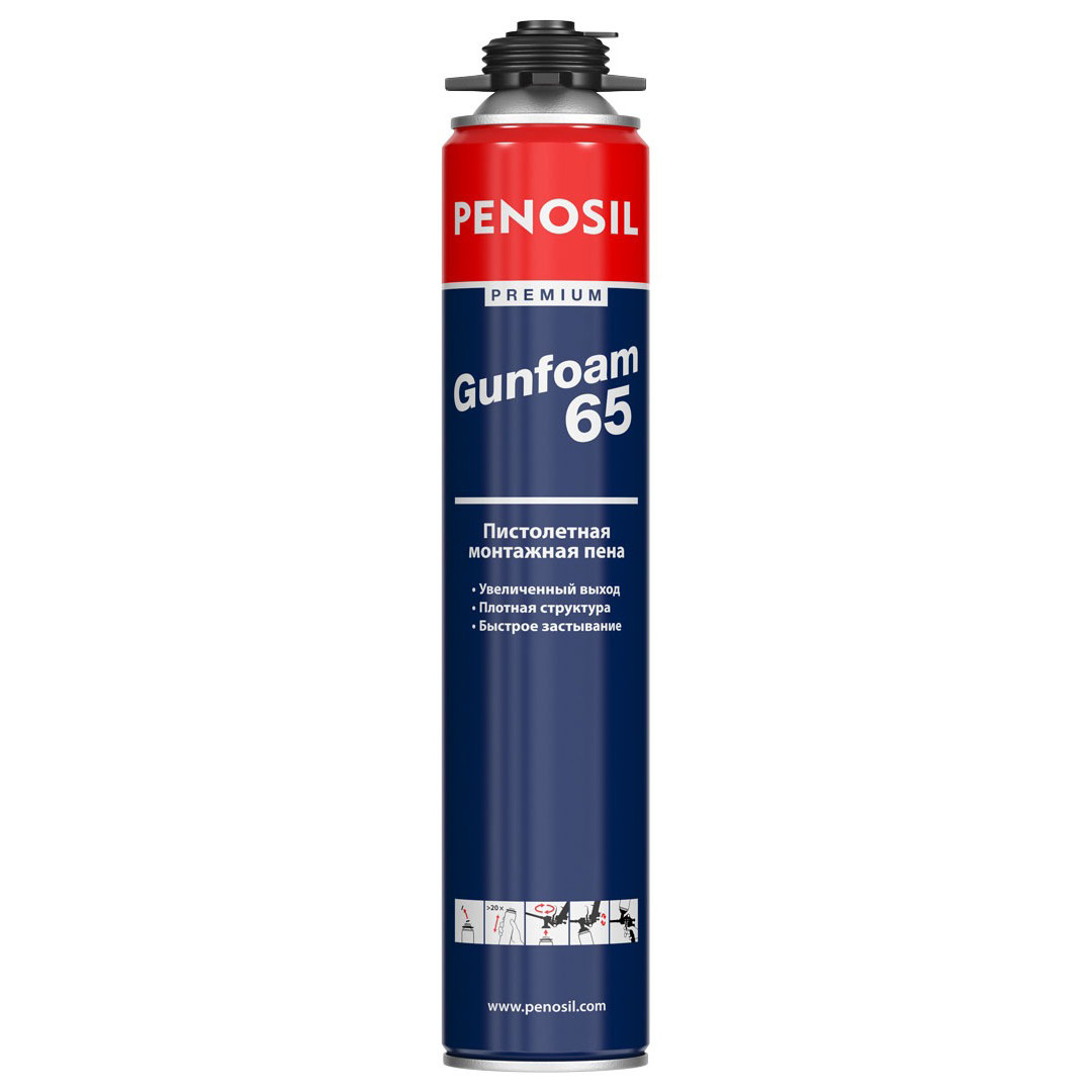 PENOSIL Premium Gunfoam 65, пена монтажная профессиональная, 800 мл