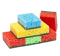 Губка для посуды Крупнопористая 7 шт. (90мм х 60мм х 35мм)