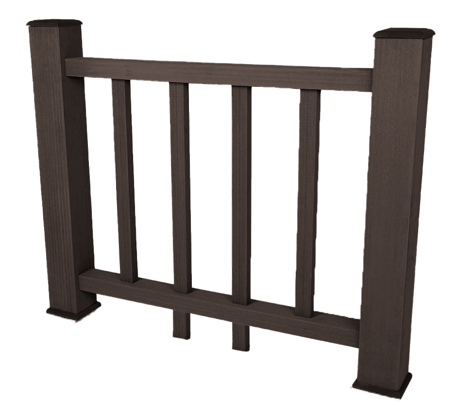 Ограждение из ДПК SinoDeck Fence Дуб