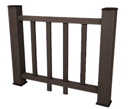 Ограждение из ДПК SinoDeck Fence Дуб