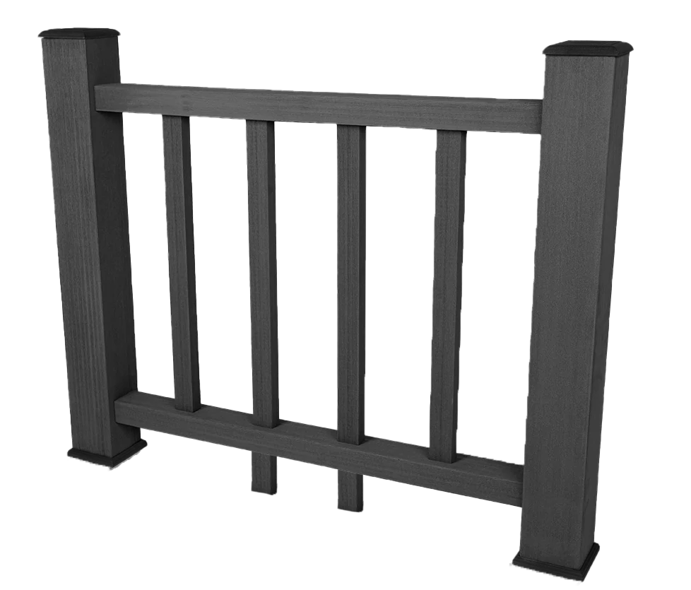 Ограждение из ДПК SinoDeck Fence Темно-Серый