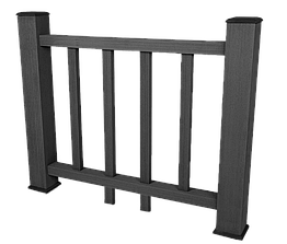 Ограждение из ДПК SinoDeck Fence Темно-Серый