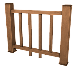 Ограждение из ДПК SinoDeck Fence Оранжевый