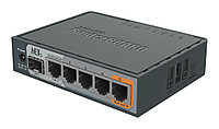 Маршрутизатор MikroTik hEX S, RB760IGS, 5x RJ45 1000Mb/s, 1x SFP, 1x USB