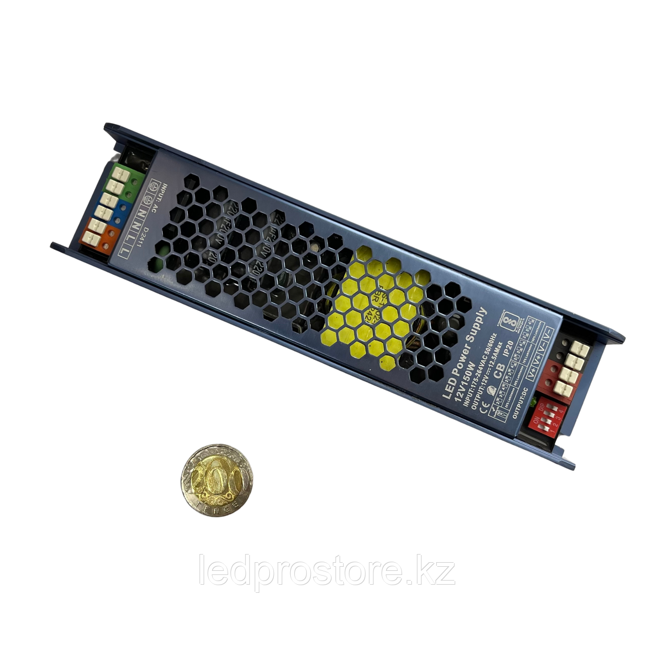 Трансформатор PRO 150 ватт, 12 вольт с плавным запуском и встроенным регулятором яркости