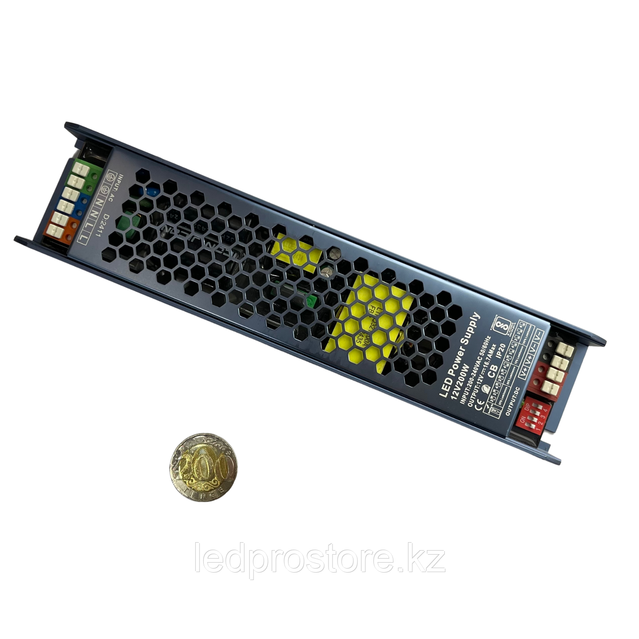 Трансформатор PRO 200 ватт, 12 вольт с плавным запуском и встроенным регулятором яркости