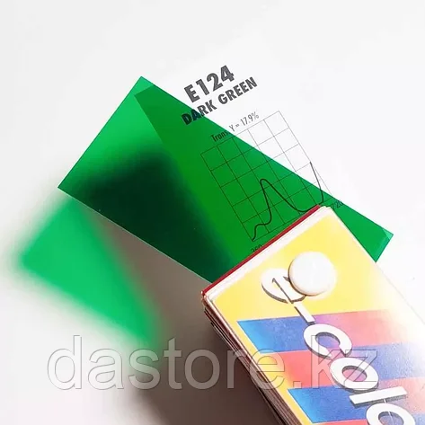 Rosco E124 DARK GREEN светофильтр, метр, фото 1