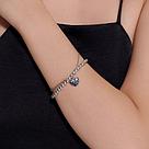 Браслет из серебра с эмалью и фианитом SOKOLOV 94050410 серебро с родием коллекц. SKLV, фото 6