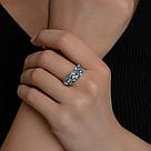 Кольцо из серебра с ситаллами Diamant 94-310-02172-1  вставка, фото 4