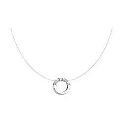 Колье из серебра с бриллиантами Diamant 94-270-02695-1 серебро с родием