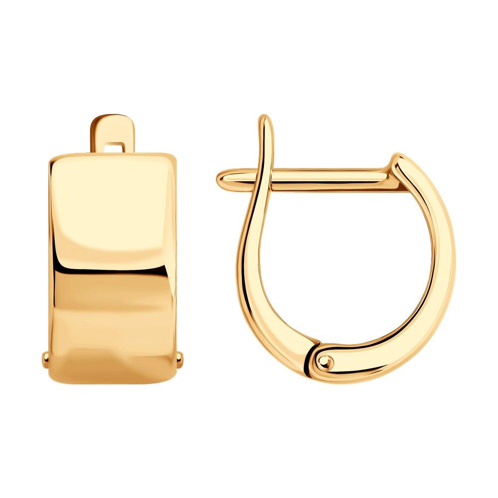 Серьги из позолоченного серебра SOKOLOV 93022456 серебро с позолотой, фото 1