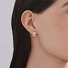 Серьги из позолоченного серебра SOKOLOV 93022456 серебро с позолотой, фото 3