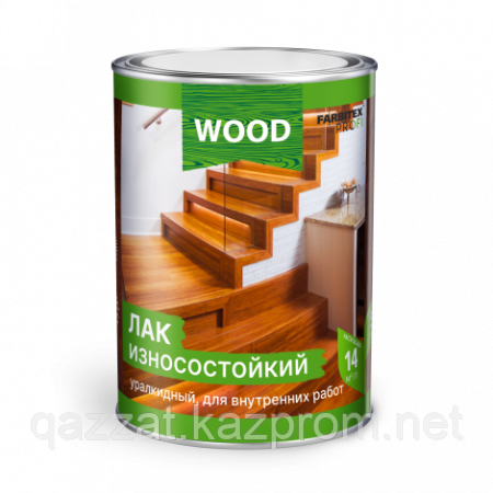 Лак паркетный алкидно-уретановый износостойкий высокоглянцевый (0,8л) FARBITEX ПРОФИ WOOD