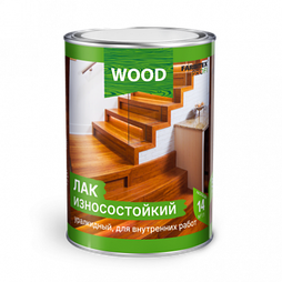 Лак паркетный алкидно-уретановый износостойкий высокоглянцевый (0,8л) FARBITEX ПРОФИ WOOD