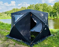 Мобильная трехслойная баня/палатка МОРЖ КУБ