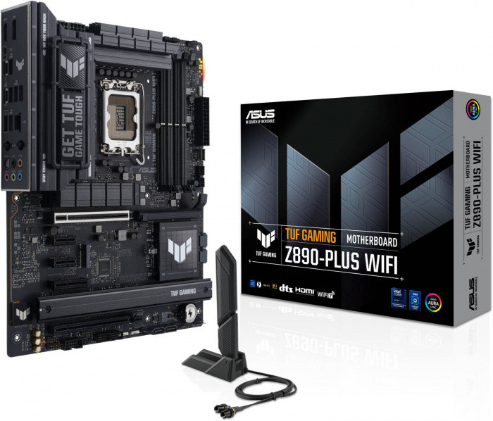 asus Сист.плата ASUS TUF GAMING Z890-PLUS WIFI, Z890, 1851, 4xDDR5, PCI-E x16, PCI-E x1,