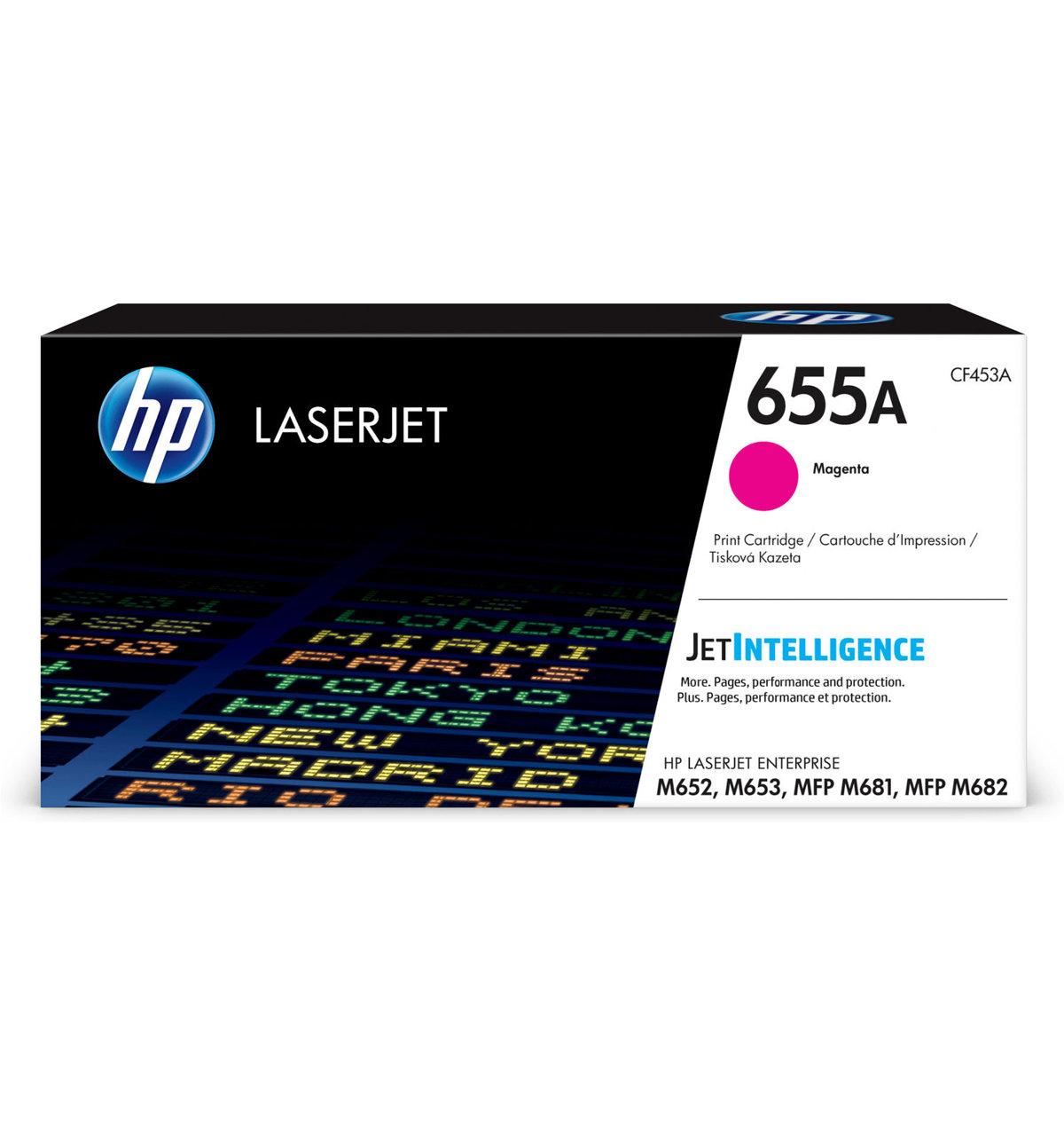 hp Картридж лазерный HP CF453A LaserJet 655A, оригинальный, пурпурный