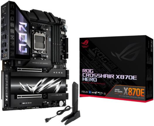 asus Сист. плата ASUS ROG CROSSHAIR X870E HERO,X870E,AM5,4xDIMM DDR5,2xPCI-E x16 ,5xM.2,4xSATA,HDMI,WIFI7,BOX