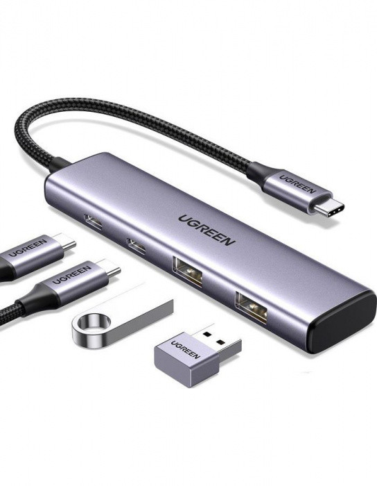 ugreen HUB UGREEN CM473 15395 USB-C To 2xUSB-A + 2xUSB-C 5Gbps