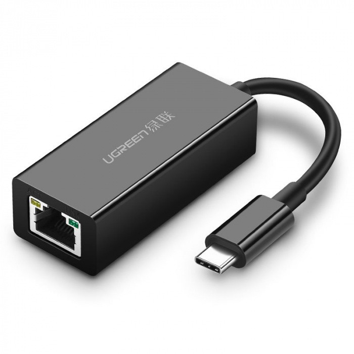 ugreen Конвертер сигнала UGREEN US236 USB Type-C to 10/100/1000Mbps Ethernet Adapter