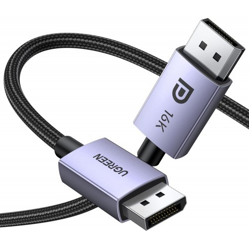 ugreen Кабель Ugreen DP118 DP2.1 ,16K/30hz 40 Gbps 1m 15383 Male To Male Cable
