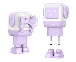 ugreen Зарядное устройство Ugreen CD361 35291 Nexode 65W 1*USB-A/2*USB-C Robot GaN Fast Charger