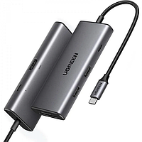 ugreen Конвертер Ugreen CM498 USB-C To HDMI+2*USB 3.2 A+ USB-C 3.2+SD/TF+PD 15531