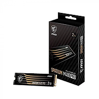 msi Твердотельный накопитель MSI SPATIUM M480 PRO PCIe 4.0 NVMe M.2 2TB, Read 7400mb/s, Write 7000 mb/s,