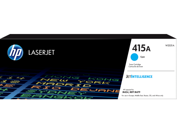 hp Оригинальный лазерный картридж HP W2031A LaserJet 415A, голубой, 2100 стр.