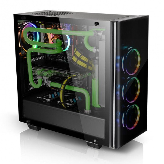 Thermaltake Кейс, Thermaltake, View 21 TG RGB Plus (CA-1I3-00M1WN-05), ATX/Micro ATX, USB2*3.0, HD-Audio+Mic
