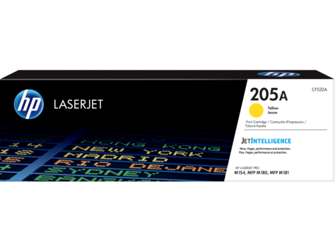 hp Картридж лазерный HP CF532A, LaserJet 205A, желтый