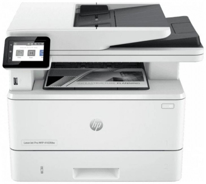 hp МФУ лазерное ЧБ HP LaserJet Pro MFP 4103fdw 2Z629A, A4, 42 стр/мин, Wi-Fi, LAN, Duplex, Fax