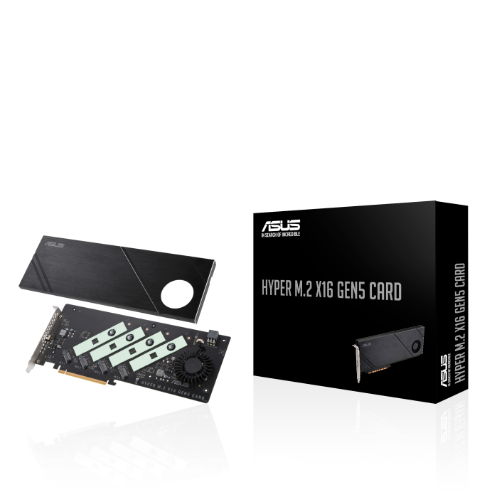 asus Карта расширения ASUS Hyper M.2 x16 Gen5 Card, 4xNVMe, M.2 (2242/2260/2280/22110).