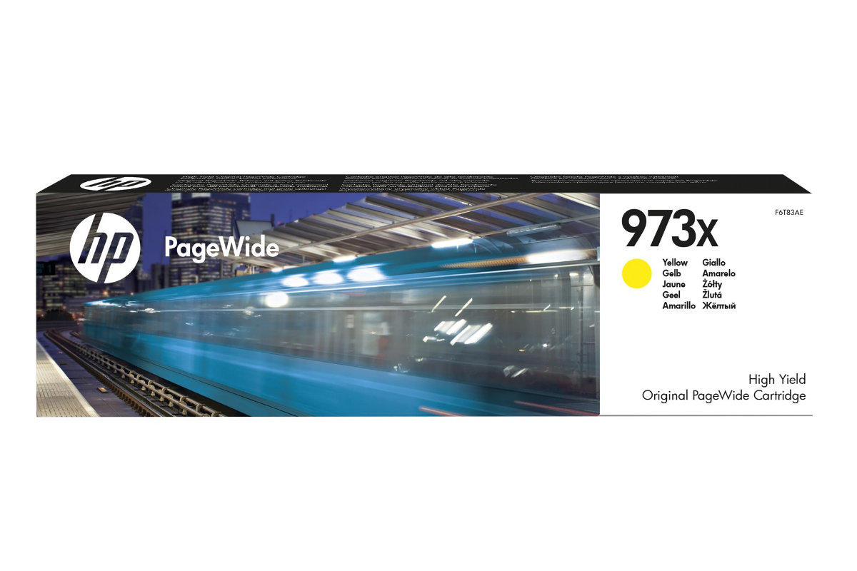 hp Оригинальный картридж HP 973X F6T83AE желтый