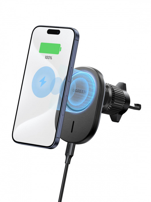 ugreen Держатель авто Ugreen W522  Magnetic Wireless Car Charger For Air Vent Mount 25925