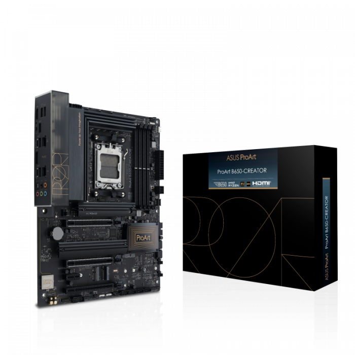 asus Сист.плата ASUS PROART B650-CREATOR, B650, AM5, 4xDIMM DDR5, 3xPCI-E x16, PCI-Ex1, M.2, SATA, DP, HDMI,