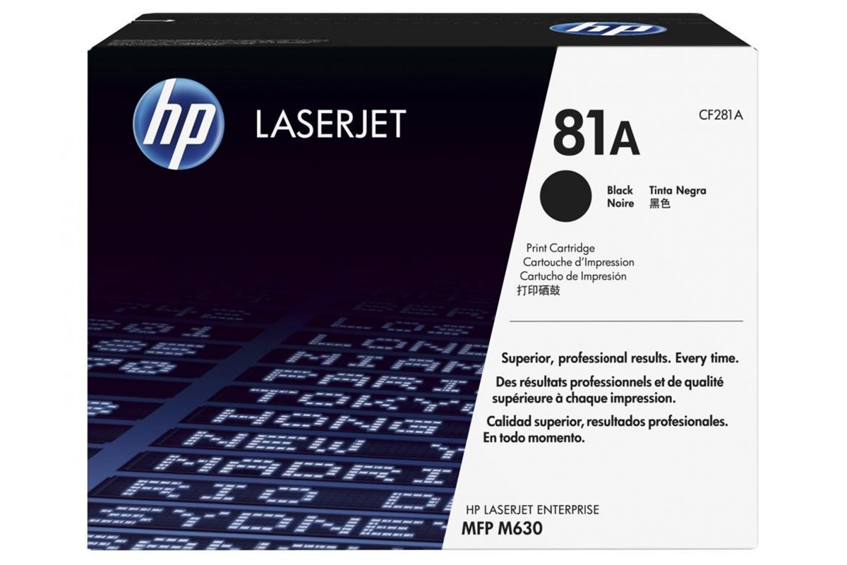 hp Оригинальный лазерный картридж HP 81A CF281A Черный