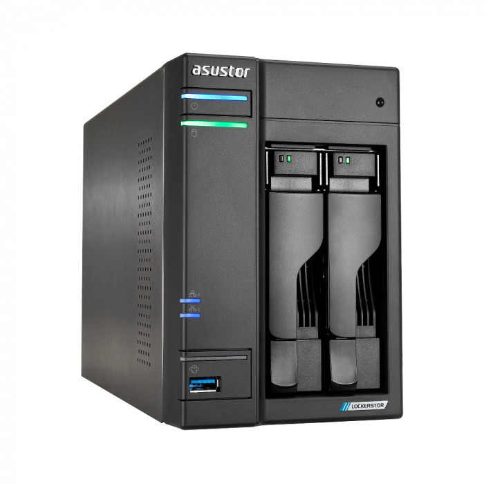 Asustor Сетевой накопитель ASUSTOR AS6702T, 2хHDD, 3.5,2.5,M2, 2xUSB 3.2, 2x2.5G/HDMI/, Intel Celeron N5105, 4