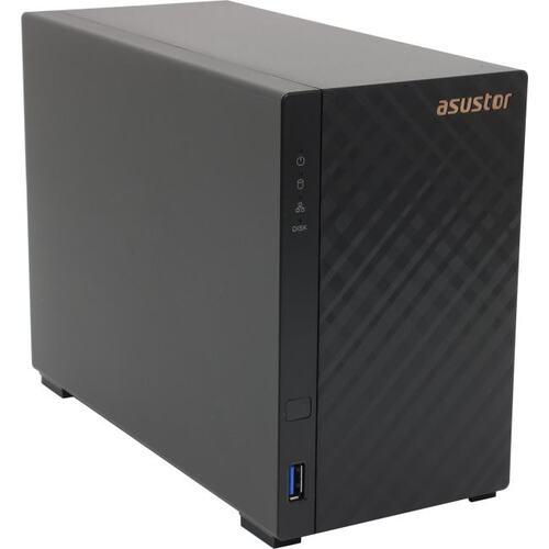 Asustor Сетевой накопитель ASUSTOR AS1102T, 2хHDD, 2xUSB 3.2, 1x2.5G/1G/100M, Realtek RTD1296, 1 Gb DDR4