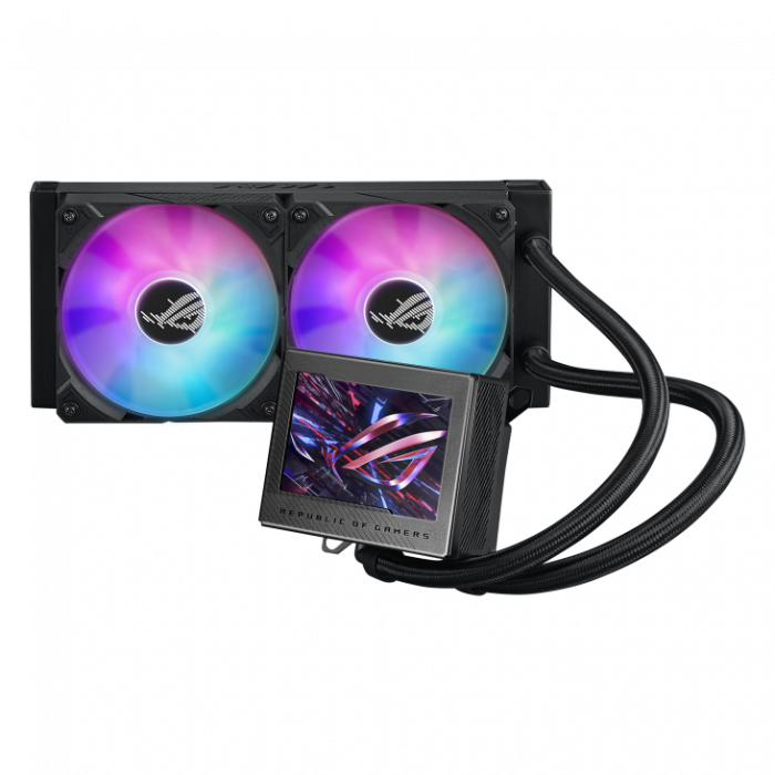 asus СЖО ASUS ROG RYUJIN III 240 ARGB, LCD COLOR Display, 2x120mm fan, PWM, 1700/AM5, ARGB, BOX